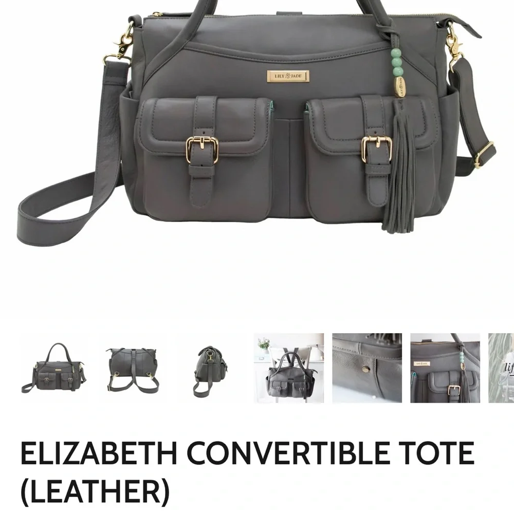 Lily Jade Elizabeth convertible diaper bag tote